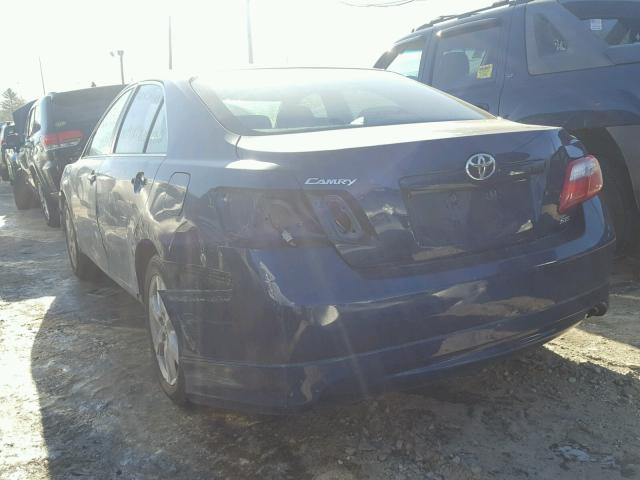 4T1BE46K88U241170 - 2008 TOYOTA CAMRY CE BLUE photo 3