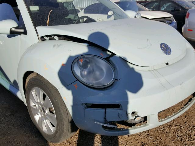 3VWRF31Y16M318448 - 2006 VOLKSWAGEN NEW BEETLE BLUE photo 9