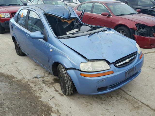 KL1TD52695B304012 - 2005 CHEVROLET AVEO BASE BLUE photo 1