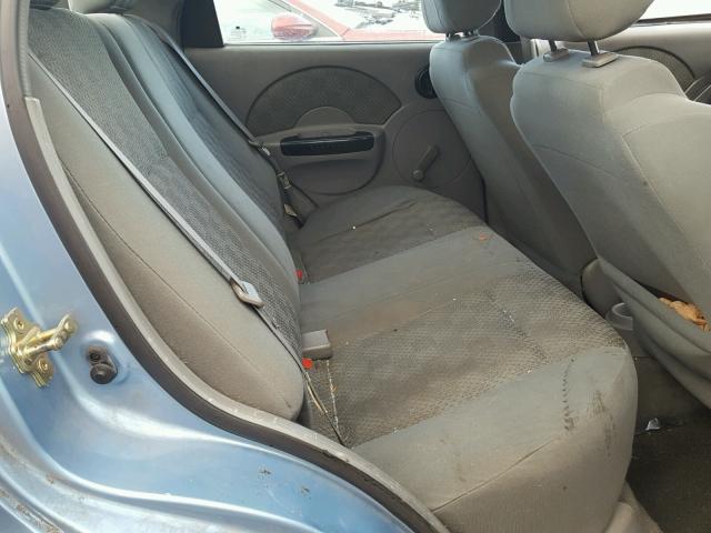 KL1TD52695B304012 - 2005 CHEVROLET AVEO BASE Mavi foto 6