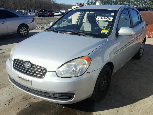 KMHCN46C39U370786 - 2009 HYUNDAI ACCENT GLS SILVER photo 2