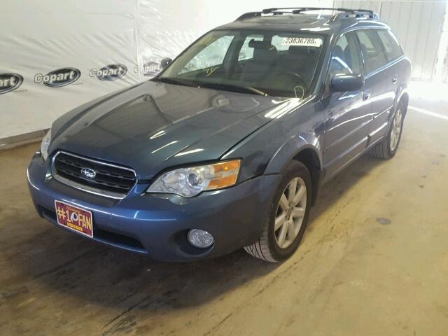 4S4BP62C467306287 - 2006 SUBARU LEGACY OUT BLUE photo 2