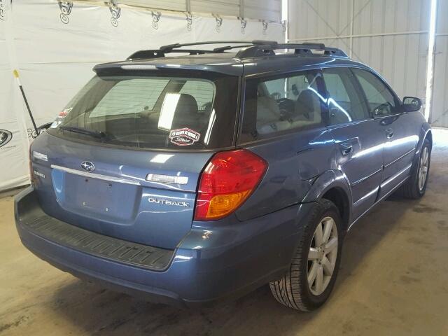 4S4BP62C467306287 - 2006 SUBARU LEGACY OUT BLUE photo 4