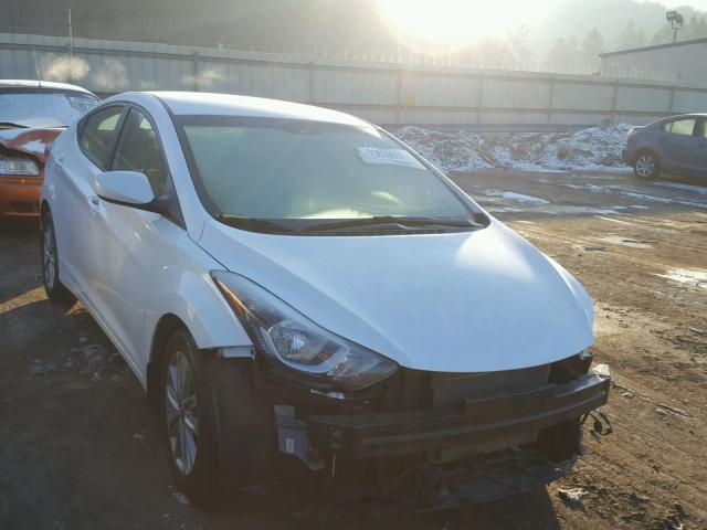 5NPDH4AEXGH685634 - 2016 HYUNDAI ELANTRA SE WHITE photo 1