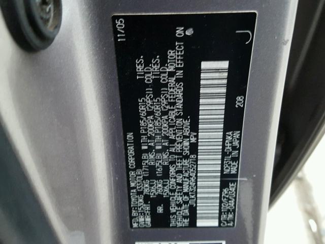 JTLKT324964052718 - 2006 TOYOTA SCION XB 灰色 照片 10