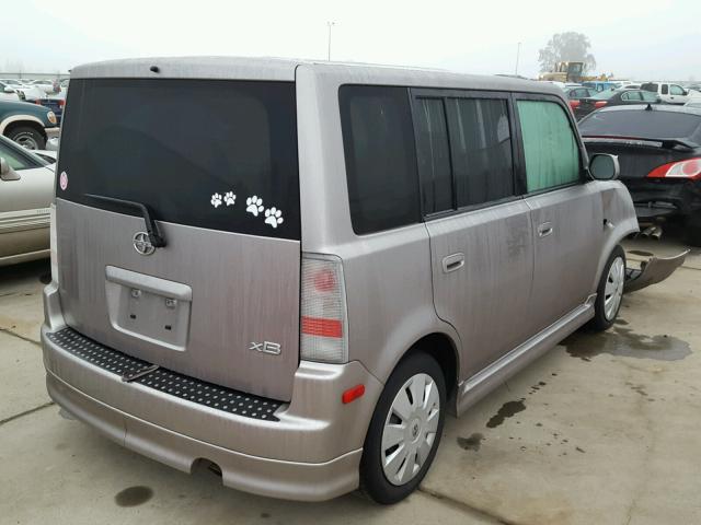 JTLKT324964052718 - 2006 TOYOTA SCION XB GRAY photo 4