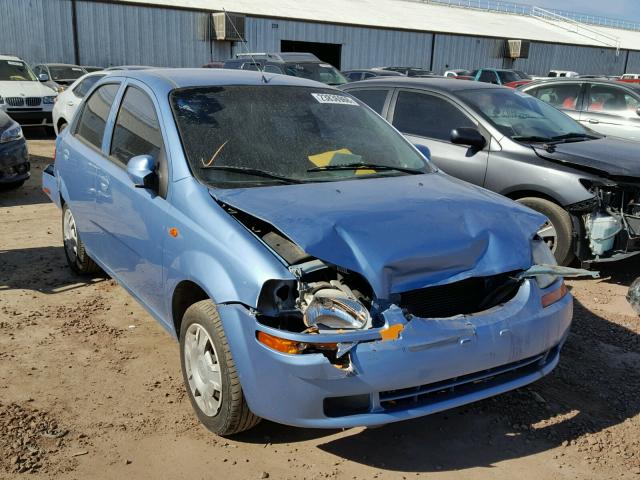 KL1TD52684B243816 - 2004 CHEVROLET AVEO BLUE photo 1