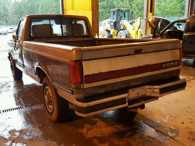 1FTHF25H8KPA91928 - 1989 FORD F250 TWO TONE photo 3