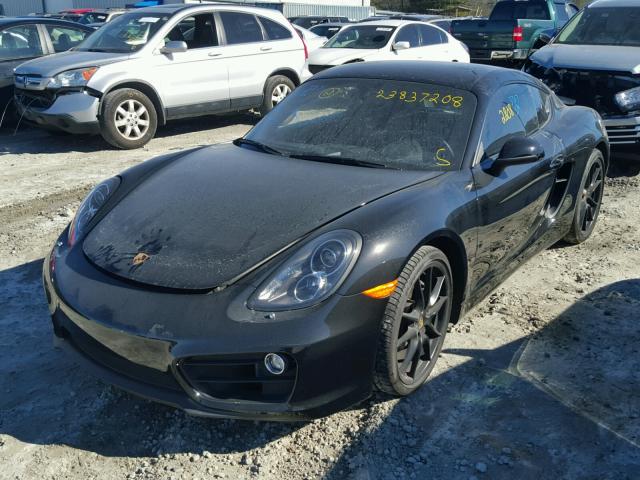 WP0AA2A80GK171850 - 2016 PORSCHE CAYMAN BLACK photo 2