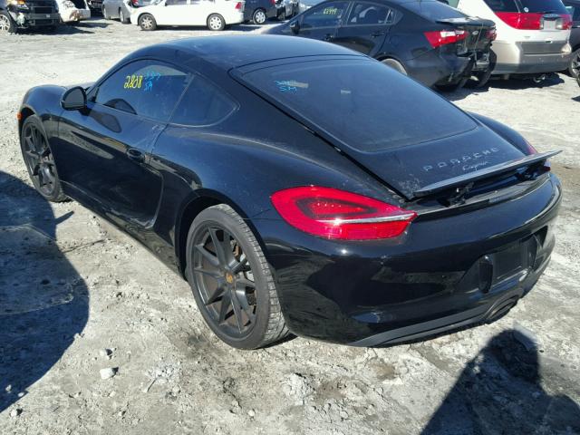 WP0AA2A80GK171850 - 2016 PORSCHE CAYMAN BLACK photo 3