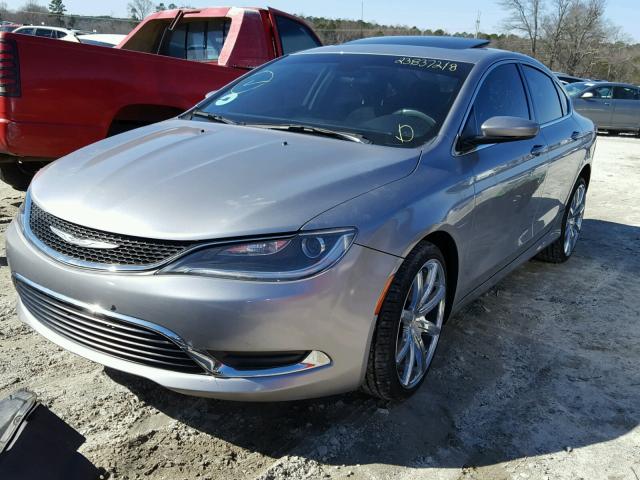 1C3CCCAB3FN684712 - 2015 CHRYSLER 200 LIMITE SILVER photo 2