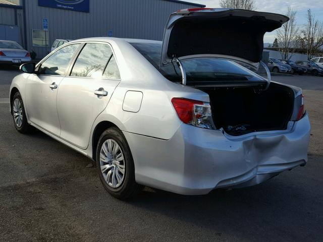 4T1BF1FK4CU047515 - 2012 TOYOTA CAMRY BASE SILVER photo 3