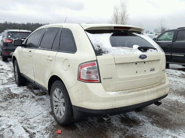 2FMDK39C77BB17573 - 2007 FORD EDGE SEL P CREAM photo 3