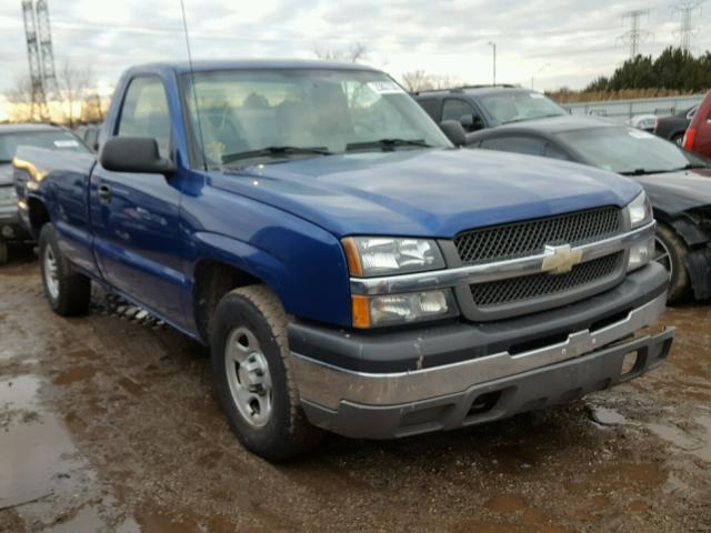 1GCEC14X14Z322349 - 2004 CHEVROLET SILVERADO BLUE photo 1