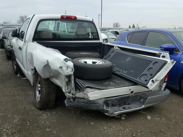 1D7HA16D15J611730 - 2005 DODGE RAM 1500 S WHITE photo 3