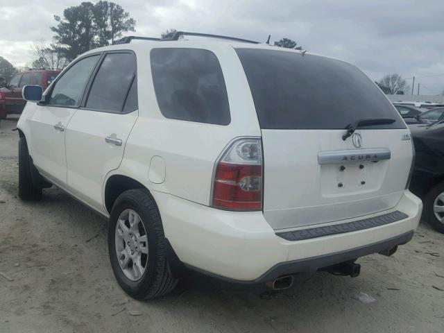 2HNYD18825H540518 - 2005 ACURA MDX TOURIN WHITE photo 3