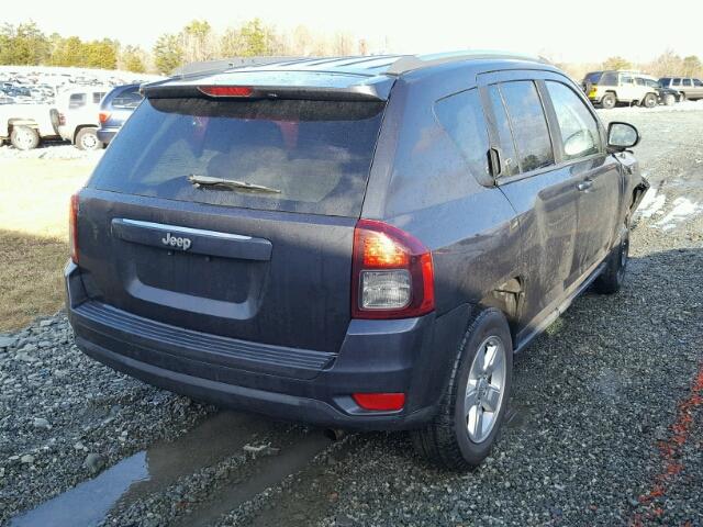 1C4NJCBA1ED594382 - 2014 JEEP COMPASS SP BLUE photo 4