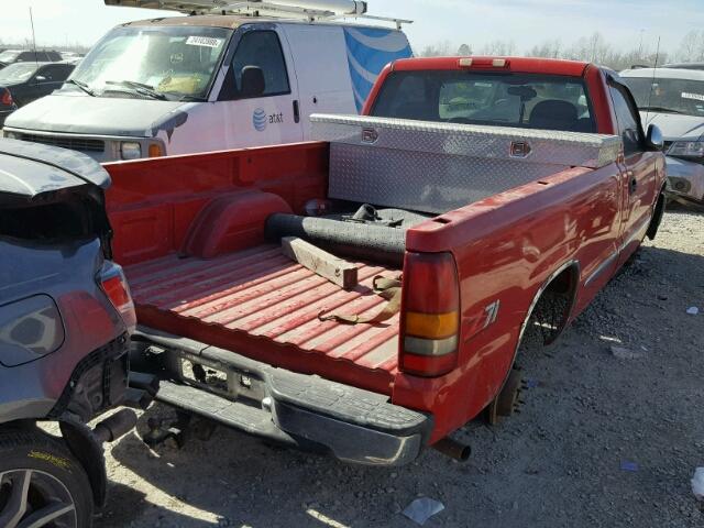 1GTEK14T7XE502124 - 1999 GMC NEW SIERRA RED photo 4