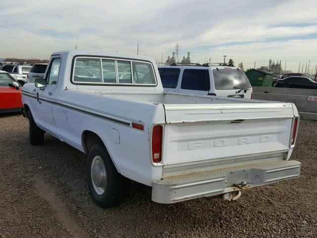 F25HKAJ1227 - 1978 FORD PICKUP WHITE photo 3