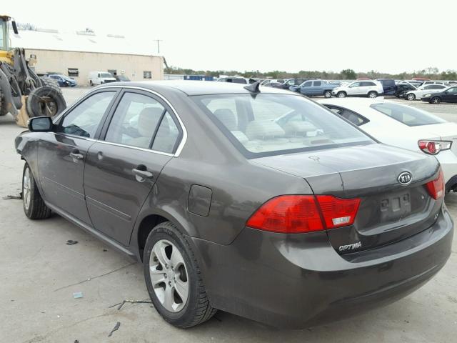 KNAGE228095293569 - 2009 KIA OPTIMA LX GRAY photo 3