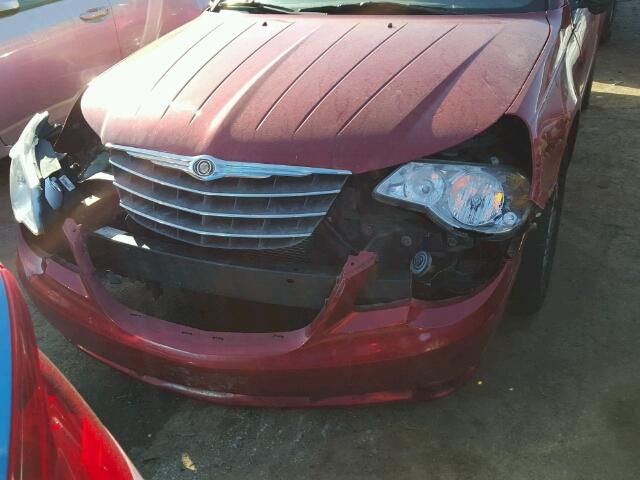 1C3LC56KX7N662955 - 2007 CHRYSLER SEBRING TO RED photo 9