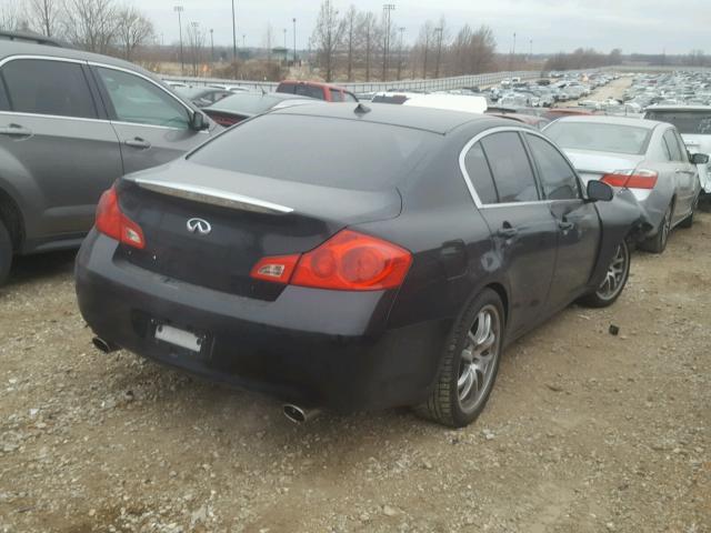 JNKBV61E58M215299 - 2008 INFINITI G35 BLACK photo 4