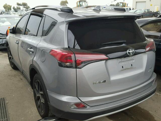 2T3JFREV9GW442230 - 2016 TOYOTA RAV4 SE SILVER photo 3