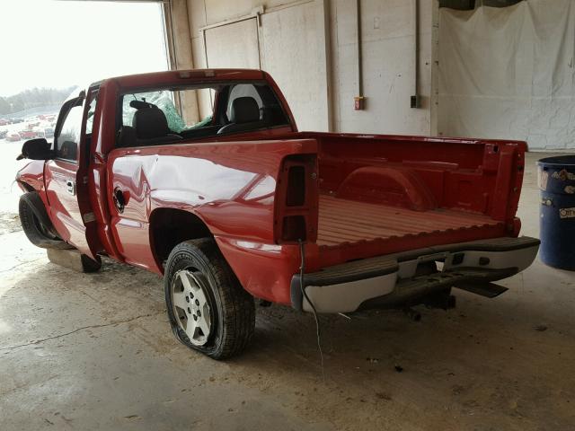 1GCEC14V25Z223667 - 2005 CHEVROLET SILVERADO RED photo 3