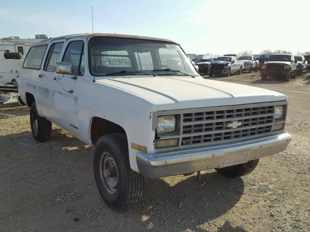 1GNGV26K7MF121087 - 1991 CHEVROLET SUBURBAN V WHITE photo 1