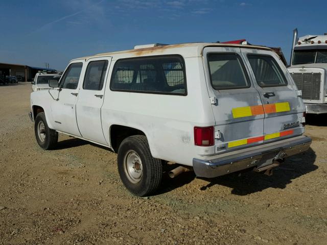 1GNGV26K7MF121087 - 1991 CHEVROLET SUBURBAN V WHITE photo 3