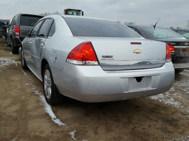 2G1WA5EN1A1257062 - 2010 CHEVROLET IMPALA LS SILVER photo 3