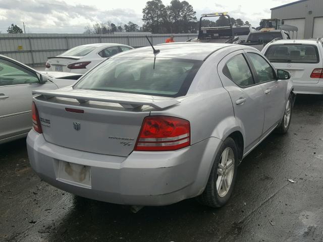 1B3LC56B39N557528 - 2009 DODGE AVENGER SX SILVER photo 4