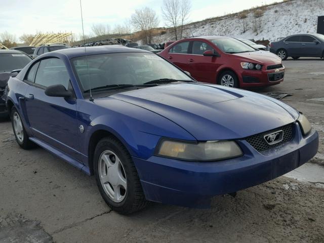 1FAFP40664F150494 - 2004 FORD MUSTANG BLUE photo 1