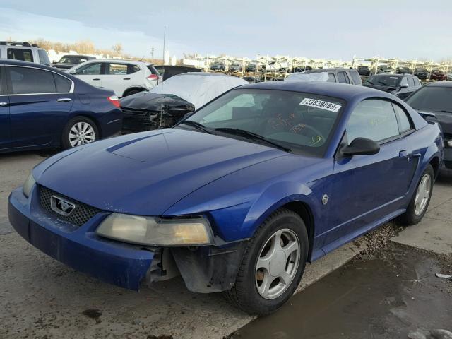 1FAFP40664F150494 - 2004 FORD MUSTANG BLUE photo 2