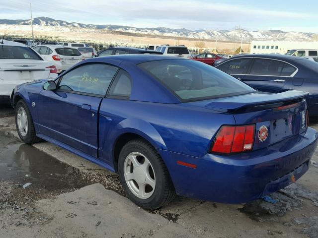 1FAFP40664F150494 - 2004 FORD MUSTANG BLUE photo 3