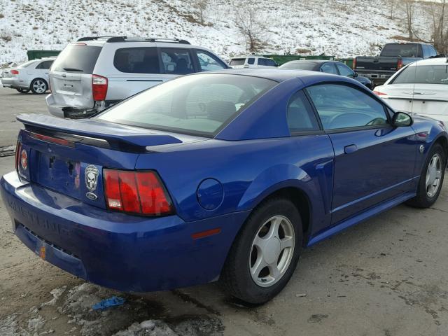 1FAFP40664F150494 - 2004 FORD MUSTANG BLUE photo 4