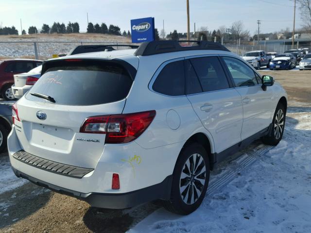 4S4BSBJC6F3206997 - 2015 SUBARU OUTBACK 2. WHITE photo 4