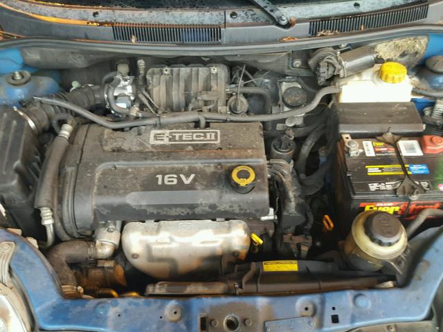 KL1TD666X8B074307 - 2008 CHEVROLET AVEO BASE BLUE photo 7