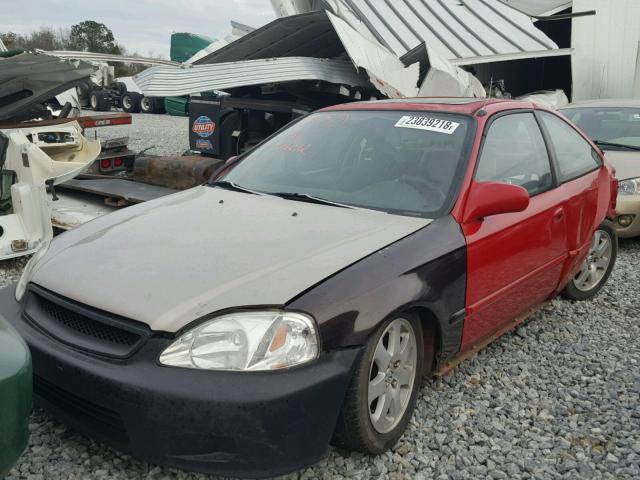 1HGEJ8143VL120692 - 1997 HONDA CIVIC EX RED photo 2