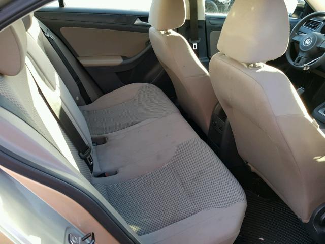 3VW2K7AJ1EM322781 - 2014 VOLKSWAGEN JETTA BASE ვერცხლისფერი ფოტო 6