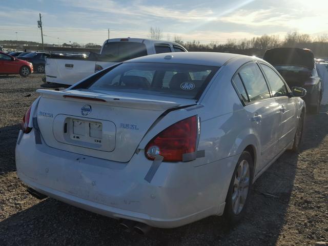 1N4BA41E48C822548 - 2008 NISSAN MAXIMA SE WHITE photo 4