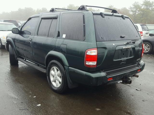 JN8DR07Y41W504704 - 2001 NISSAN PATHFINDER GREEN photo 3