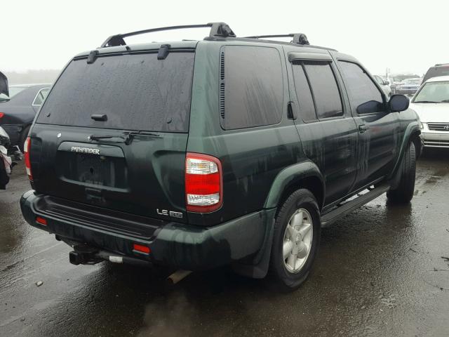 JN8DR07Y41W504704 - 2001 NISSAN PATHFINDER GREEN photo 4