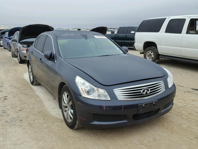 JNKBV61E18M209483 - 2008 INFINITI G35 BLUE photo 1