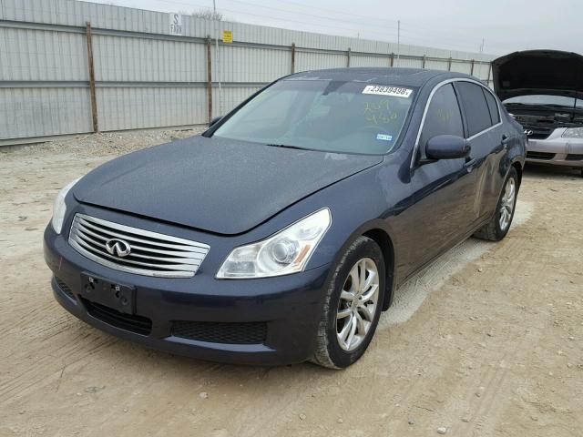 JNKBV61E18M209483 - 2008 INFINITI G35 BLUE photo 2