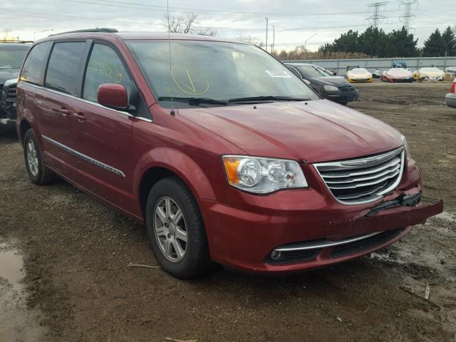 2C4RC1BG9DR577362 - 2013 CHRYSLER TOWN & COU RED photo 1