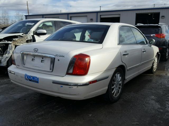 KMHFU45E54A279337 - 2004 HYUNDAI XG 350 WHITE photo 4