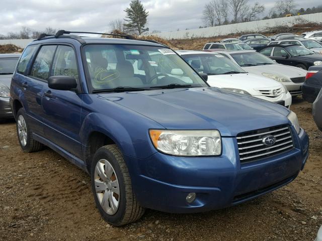 JF1SG63648H716359 - 2008 SUBARU FORESTER 2 BLUE photo 1