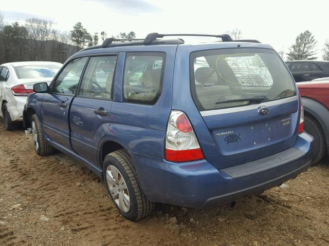 JF1SG63648H716359 - 2008 SUBARU FORESTER 2 BLUE photo 3