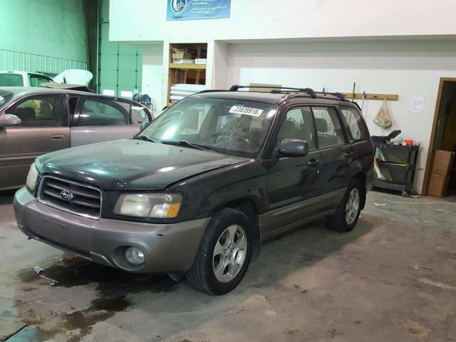 JF1SG65694H720561 - 2004 SUBARU FORESTER 2 GREEN photo 2